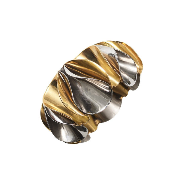 Enigma Napkin Ring in Gold & Silver