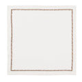 Filament Napkin in White & Brown, Set of 4