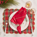 Holiday Threads Placemat in Red, Green & Gold