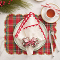 Holiday Threads Placemat in Red, Green & Gold