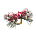 Holiday Twist Napkin Ring in White, Red & Green