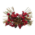 Holly and Sprig Napkin Ring in Red, Green & Gold