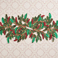 Holly and Sprig Runner in Green, Red & Gold