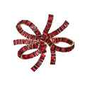 Jeweled Bow Napkin Ring in Red