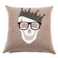 Skull Crown Cashmere Pillow