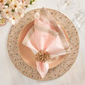 Rapture Placemat in Champagne & Crystal