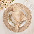 Rapture Placemat in Champagne & Crystal