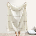 Windowpane Cashmere Throw