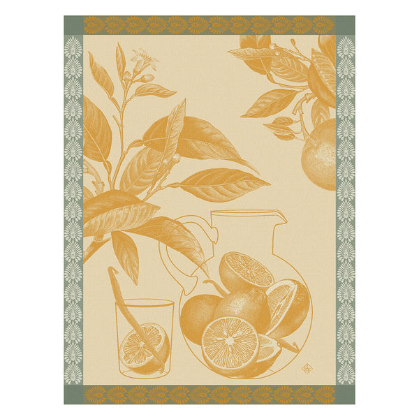 Eaux d'agrumes Orange Cotton Tea Towels