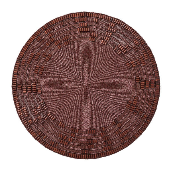 Wood Matrix Placemat in Brown