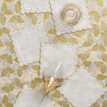 Arches Cocktail Napkins in White, Gold & Silver