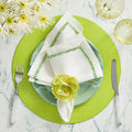 Gardenia Napkin Ring in Citron