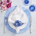 Gardenia Napkin Ring in Periwinkle