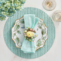 Herringbone Placemat in Seafoam