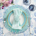 Ray Placemat in Periwinkle & Seafoam