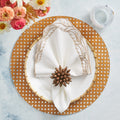 Winding Vines Napkin in White & Natural