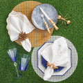 Florette Napkin in White & Natural