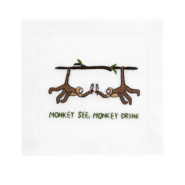 Monkey See, Monkey Drink Cocktail Napkins