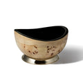 Burl Veneer Accent Bowl