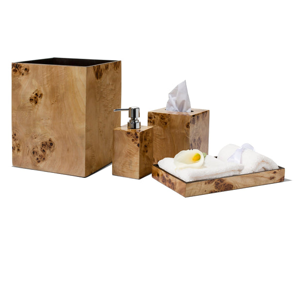 Burl Veneer Vanity Set