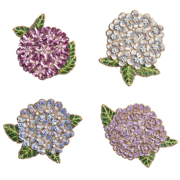 Hydrangea Drink Coasters in Multi