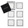 Filament Cocktail Napkins in Navy, Set of 6 in a Gift Box by Kim Seybert