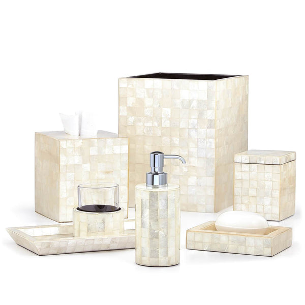 Capiz Ivory Vanity Set