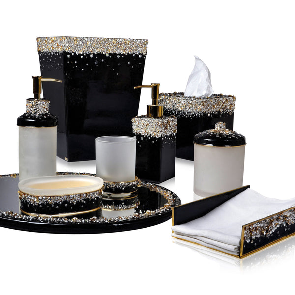 Duchess Enamel with Melange of Crystals Vanity Set