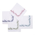 Floral Branch Embroidered Napkins - Pioneer Linens