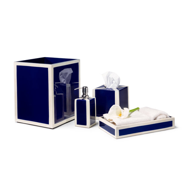 Ink Blue & Bone Vanity Set