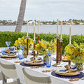 Arches Napkin in White & Blue