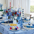 Dip Dye Napkin in Blue & White