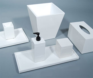 White Lacquer Vanity Set