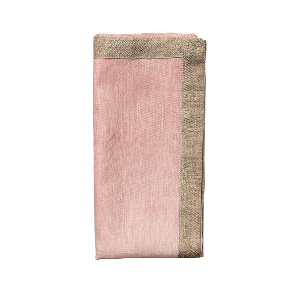 Dip Dye  Napkins in Blush & Gold