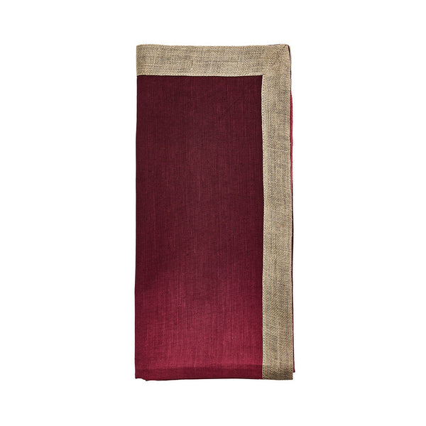 Dip Dye Napkin in Berry & Plum