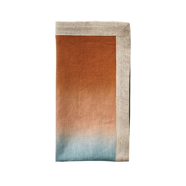 Dip Dye Napkins in Midnight Copper