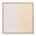 Dip Dye  Napkins in White & Beige - Pioneer Linens