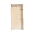 Dip Dye  Napkins in White & Beige - Pioneer Linens