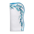 REEF NAPKINS IN WHITE, TURQUOISE & GOLD - Pioneer Linens