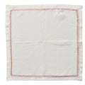 Jardin Napkins in White & Blush - Pioneer Linens