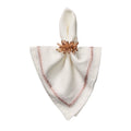 Jardin Napkins in White & Blush - Pioneer Linens