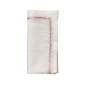 Jardin Napkins in White & Blush - Pioneer Linens