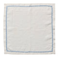 Jardin Napkins in White & Periwinkle - Pioneer Linens