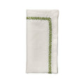 Jardin Napkins in White & Green - Pioneer Linens