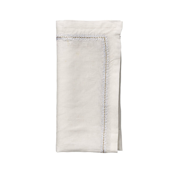 Jardin Napkins in White