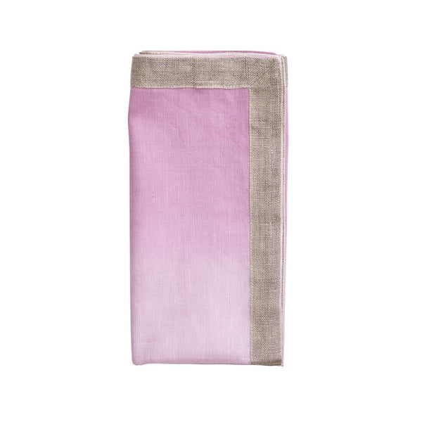 Dip Dye  Napkins in Lilac