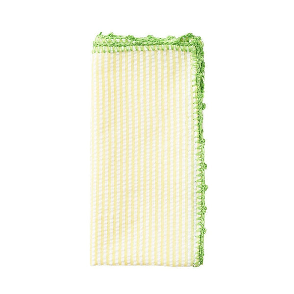 Seersucker Napkin in Yellow & Green