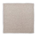 Shell Edge Napkin in Gray & White