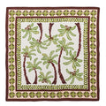 Oasis Napkin in Ivory, Green & Brown