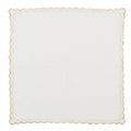 Arches Napkin in White & Gold